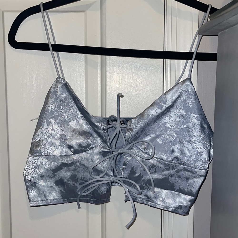 Floral Tie Up Crop Top